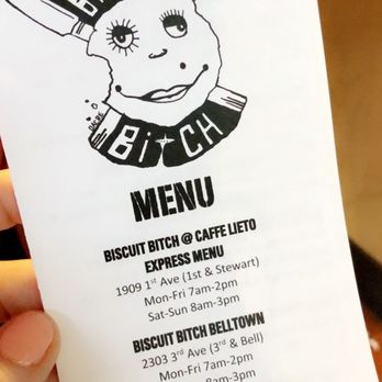 Biscuit Bitch - Menu - Breakfast & Brunch Near Me - Seattle, Washington Biscuit Bitch - Menu - Breakfast & Brunch Near Me - Seattle, Washington