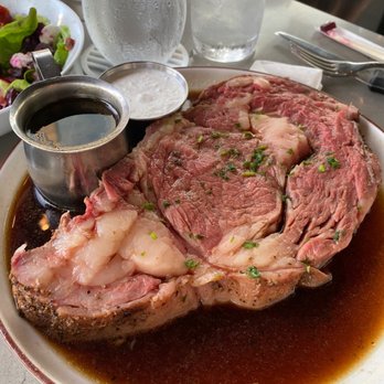 The Cutlery - Prime Rib looked delicious but somehow disappointing. Way too much fat on the Prime Rib and way too much Au Jus under the Prime Rib. - Steakhouses Near Me - Honolulu, Hawaii