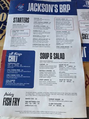 Menu photo 2 Jackson's Blue Ribbon Pub Wauwatosa, WI