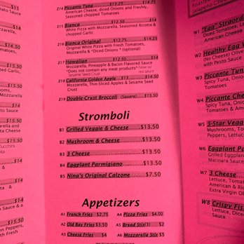 Nina's 5 Star Veggie Pizza - Menu - Pizza Near Me - Scranton, Pennsylvania Nina's 5 Star Veggie Pizza - Menu - Pizza Near Me - Scranton, Pennsylvania