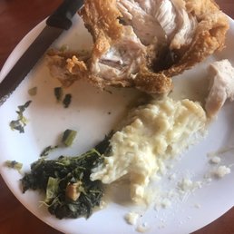 The best fried chicken, greens, mashed potatoes and gravy