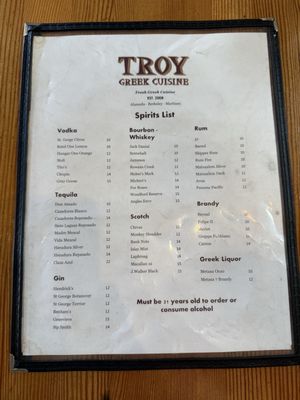 Menu photo 6 Troy Alameda, CA