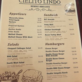 Cielito Lindo - Menu - Seafood Near Me - Lindsay, California Cielito Lindo - Menu - Seafood Near Me - Lindsay, California