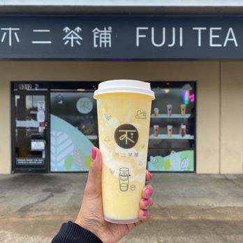 Fuji Tea - Mango cream Mango Smoothie with Cream - Bubble Tea Near Me - Houston, Texas