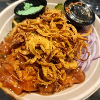 Seasurf Fish Co - Salmon Poke Bowl - Seafood Near Me - Del Mar, California Seasurf Fish Co - Salmon Poke Bowl - Seafood Near Me - Del Mar, California
