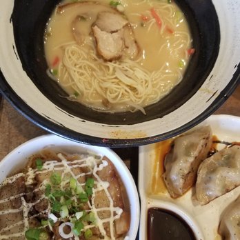 Katsu Ramen - Combo Meal -- Tonkotsu Ramen + Chasu Bowl + Gyoza - Ramen Near Me - Aurora, Colorado Katsu Ramen - Combo Meal -- Tonkotsu Ramen + Chasu Bowl + Gyoza - Ramen Near Me - Aurora, Colorado