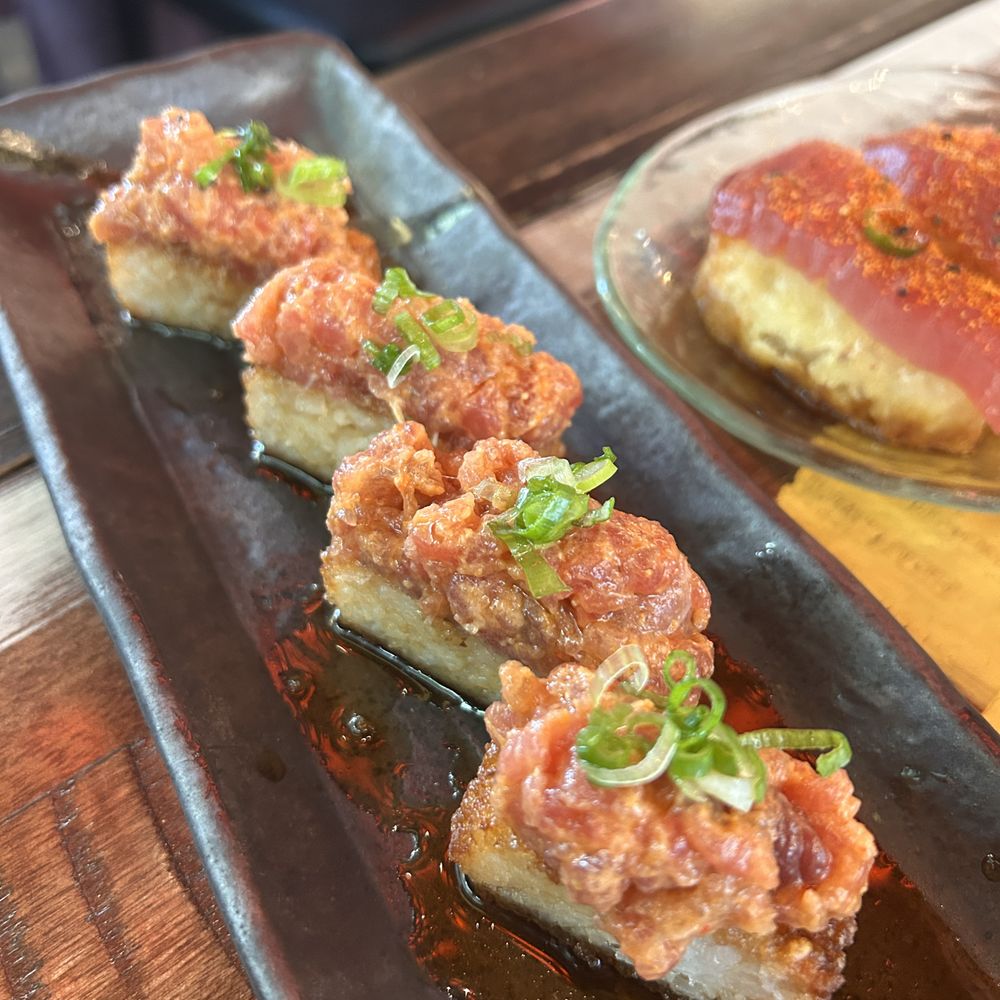 Blue Sushi Sake Grill - crispy rice - Sushi Bars Near Me - Houston, Texas Blue Sushi Sake Grill - crispy rice - Sushi Bars Near Me - Houston, Texas