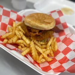 B & B Carryout - Custom Made Chicken Sandwich w/ Bacon