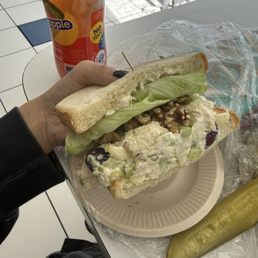 Half of the Chicken Waldorf (about $6)