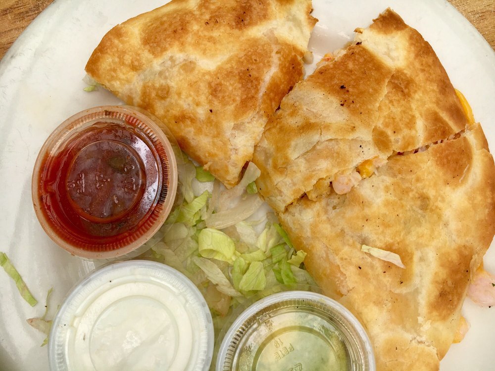 Order Seafood Quesadilla food online from Phil's Fish Market and Eatery store, Moss Landing on bringmethat.com