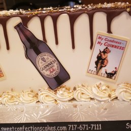 a cake with a bottle of beer on it a cake with a bottle of beer on it