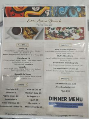 Menu photo 2 Estilo Azteca Glendale, AZ Menu photo 2 Estilo Azteca Glendale, AZ