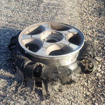GV Towing & Transport - Our tire if you can call this a tire. - Towing Near Me GV Towing & Transport - Our tire if you can call this a tire. - Towing Near Me