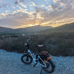 Mobile Bicycle Repair North County - RB sunset with my Rad Mini ST (Mary Jane).