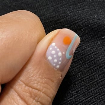 Nail Spa - The orange nail polish I had prior to getting my mani showing (cut on the lower rights side not done today) - Nail Salons Near Me - Elmsford, New York Nail Spa - The orange nail polish I had prior to getting my mani showing (cut on the lower rights side not done today) - Nail Salons Near Me - Elmsford, New York
