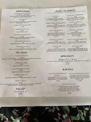 Menu photo 3 Lucky’s New Italian Resturant Jackson, GA Menu photo 3 Lucky’s New Italian Resturant Jackson, GA