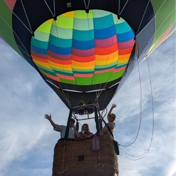 Monticello Country Ballooning - Taking off Donna, our pilot an I - Hot Air Balloons Near Me - Charlottesville, Virginia Monticello Country Ballooning - Taking off Donna, our pilot an I - Hot Air Balloons Near Me - Charlottesville, Virginia