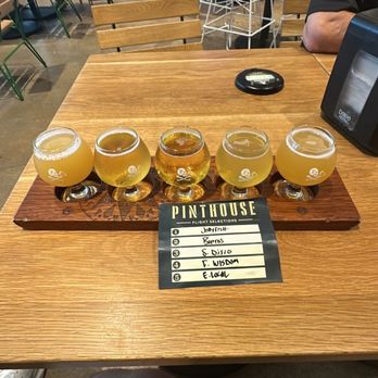 Pinthouse Brewing - Beer flight - Brewpubs Near Me - Austin, Texas
