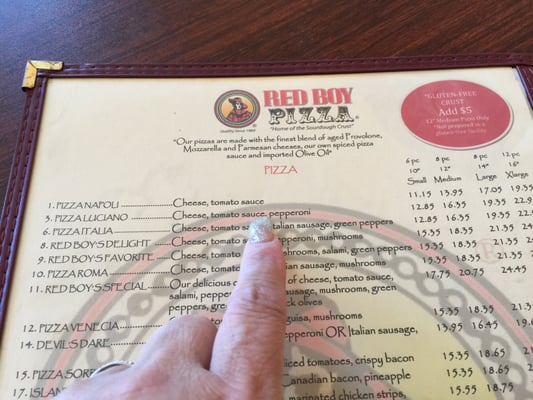 Menu photo 1 Red Boy Pizza - Fairfax Fairfax, CA Menu photo 1 Red Boy Pizza - Fairfax Fairfax, CA