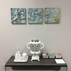 Julia Shapiro, MAc, LAc - Heavenly Well - A tea bar invites you to relax and replenish with a hot beverage.