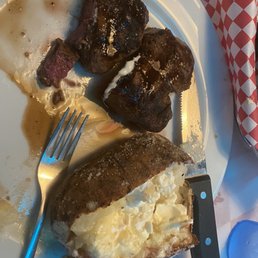 Steak and backed potatoe Steak and backed potatoe