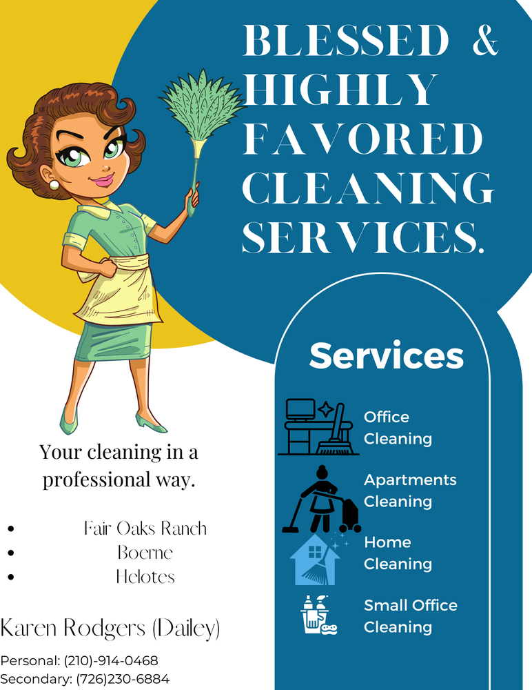 BLESSED AND HIGHLY FAVORED CLEANING SERVICES San Antonio, Texas Home Cleaning Phone Number