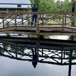Timberlee Farm - The reflection changes as the sun rises and sets.