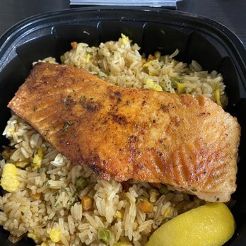 Krab Kingz - Grilled Salmon Bowl - Seafood Near Me - Florida City, Florida