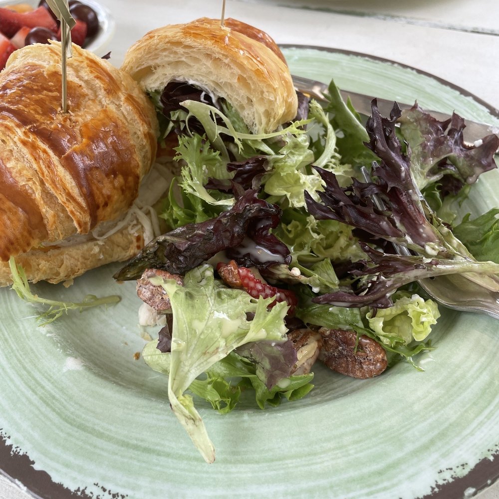 Sweet Lemon Kitchen - Ham and Swiss Croissant with side salad - Cafes Near Me - Georgetown, Texas Sweet Lemon Kitchen - Ham and Swiss Croissant with side salad - Cafes Near Me - Georgetown, Texas