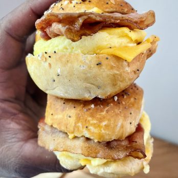 The Pretzel Bakery - Bacon Egg & Cheese Pretzel Silder - Bakeries Near Me - Washington, DC, District of Columbia The Pretzel Bakery - Bacon Egg & Cheese Pretzel Silder - Bakeries Near Me - Washington, DC, District of Columbia