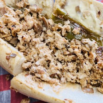 Guido's Steaks - Chicken cheesesteak with cooper sharp cheese and long hots - Cheesesteaks Near Me - Bensalem, Pennsylvania