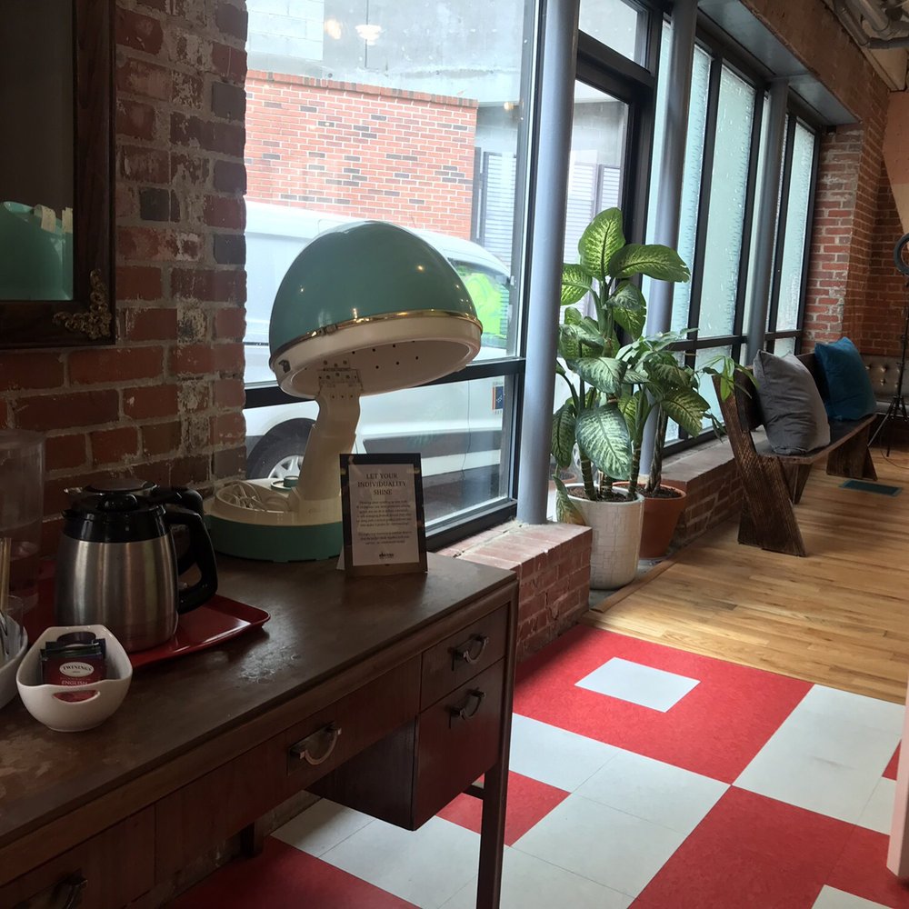 Rock Paper Scissors Salon - free water, coffee and tea - Hair Stylists Near Me - Durham, North Carolina Rock Paper Scissors Salon - free water, coffee and tea - Hair Stylists Near Me - Durham, North Carolina