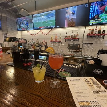 Underground Hall - Tonight we ordered the Hawaiian Sangria and Ben's go to -- Malibu Rum. - Food Court Near Me - Houston, Texas