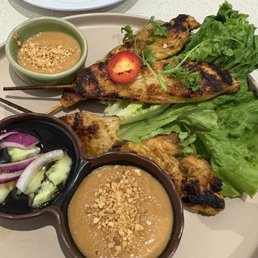 Three Piece Chicken Satay Three Piece Chicken Satay