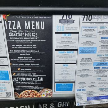 710 Beach Club - Menu and restaurant name. Across from Crystal Pier in San Diego - Music Venues Near Me - San Diego, California