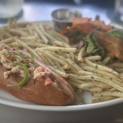 Alphonse Cuisine & Cocktails - Guédille de crevettes (shrimp salad sandwich)
