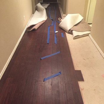 BTB Home Improvement - this is most of what they had done. The blue tape is where the were gaps going all the way down the floor - General Contractors Near Me BTB Home Improvement - this is most of what they had done. The blue tape is where the were gaps going all the way down the floor - General Contractors Near Me