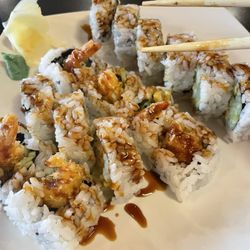 Nakata - Shrimp tempura Any 3 Rolls Lunch Special (sans the caviar, I'm pregnant, usually it comes with Tobiko)
