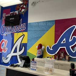 Threads By Braves Clubhouse Store - Checkout counter.