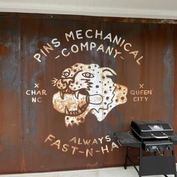 Pins Mechanical - Exterior design artwork. - Bowling Near Me - Charlotte, North Carolina