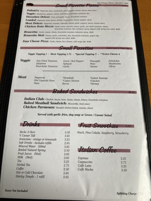 Menu photo 1 Paliotti's Italian Restaurant Abbotsford, BC Menu photo 1 Paliotti's Italian Restaurant Abbotsford, BC