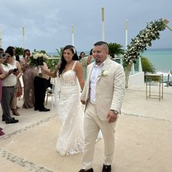 Mindful Tanning - With my husband exiting after say our "I Do's" looking beautifully tanned! No sun? No problem, I still look tan AF