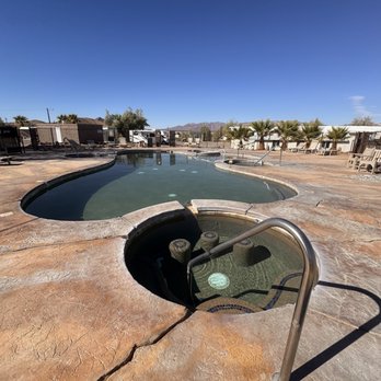 Death Valley Hot Springs - My favorite little side pool w the built in stools. - Hotels Near Me - Tecopa, California Death Valley Hot Springs - My favorite little side pool w the built in stools. - Hotels Near Me - Tecopa, California