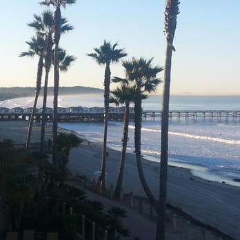 Pacific Terrace Hotel - the view from my balcony - San Diego, CA