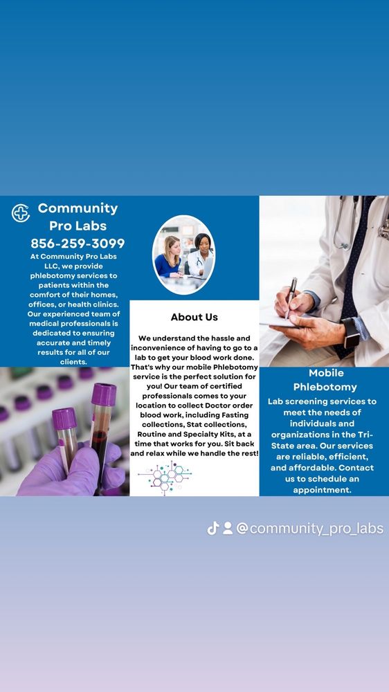 COMMUNITY PRO LABS 1 Eves Dr, Evesham, New Jersey Laboratory