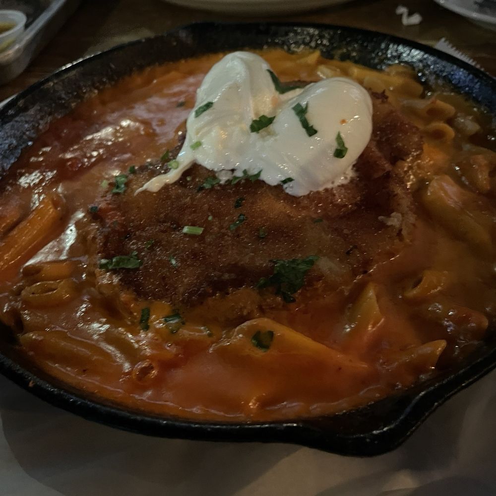 Brixx & Barley - Chicken Burrata Skillet - Bars Near Me - Long Beach, New York Brixx & Barley - Chicken Burrata Skillet - Bars Near Me - Long Beach, New York