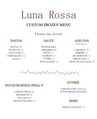 Menu photo 7 Luna Rossa Tustin, CA