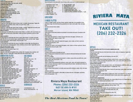 Menu photo 4 Riviera Maya Mercer Island, WA Menu photo 4 Riviera Maya Mercer Island, WA
