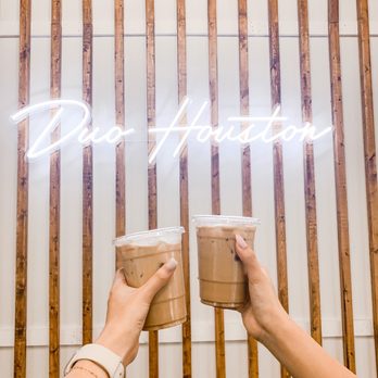 DUO - River Oaks - Iced Lavender Latte and Iced Spiced Pumpkin Latte | IG: @joyyeats - Coffee & Tea Near Me - Houston, Texas DUO - River Oaks - Iced Lavender Latte and Iced Spiced Pumpkin Latte | IG: @joyyeats - Coffee & Tea Near Me - Houston, Texas