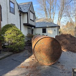 Tanks Be Gone - Underground Oil Tank removed, cleaned and ready for transport off site